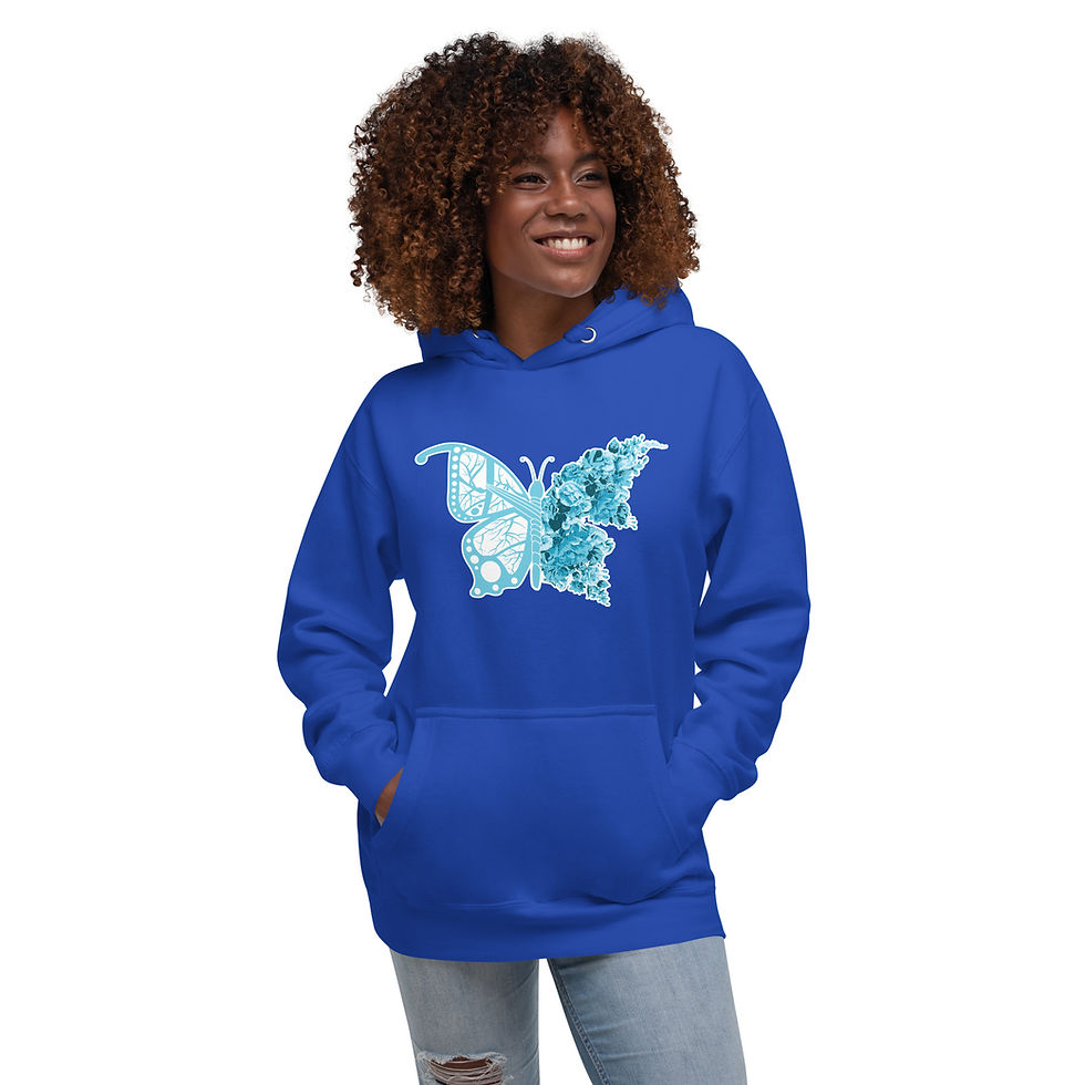Miniaturbild: Floral Butterfly (Hoodie)