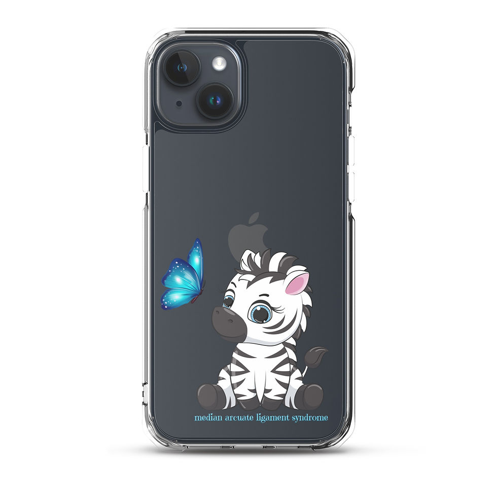 サムネイル： Chibi Zebra & Butterfly (Clear Case for iPhone®)