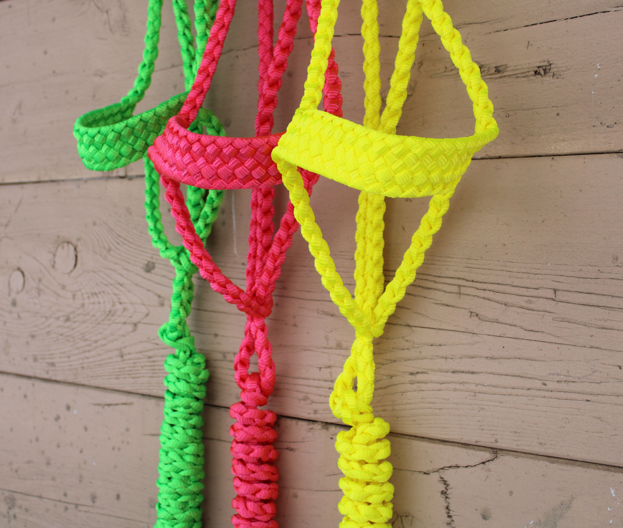 Neon Yellow Mule Tape Halter