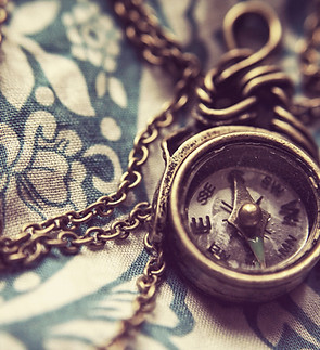 Vintage Compass Pendant