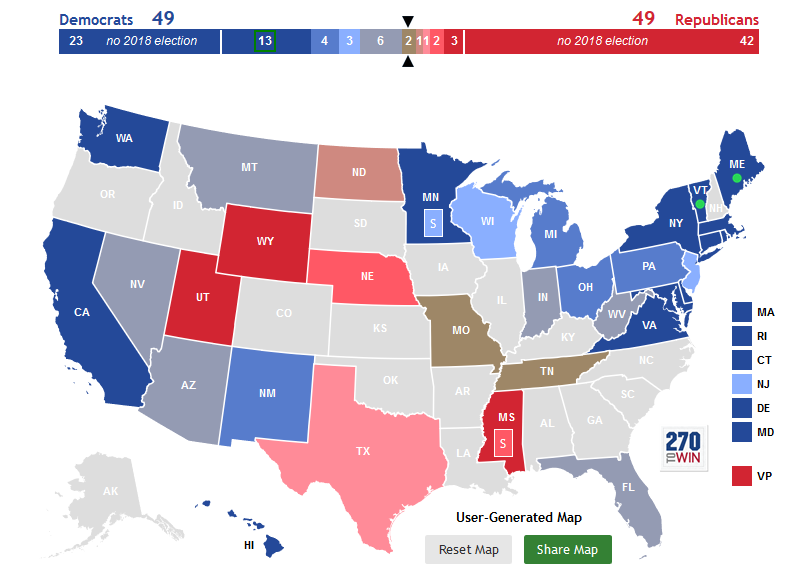 2018 Senate Predictions (10/4/2018)