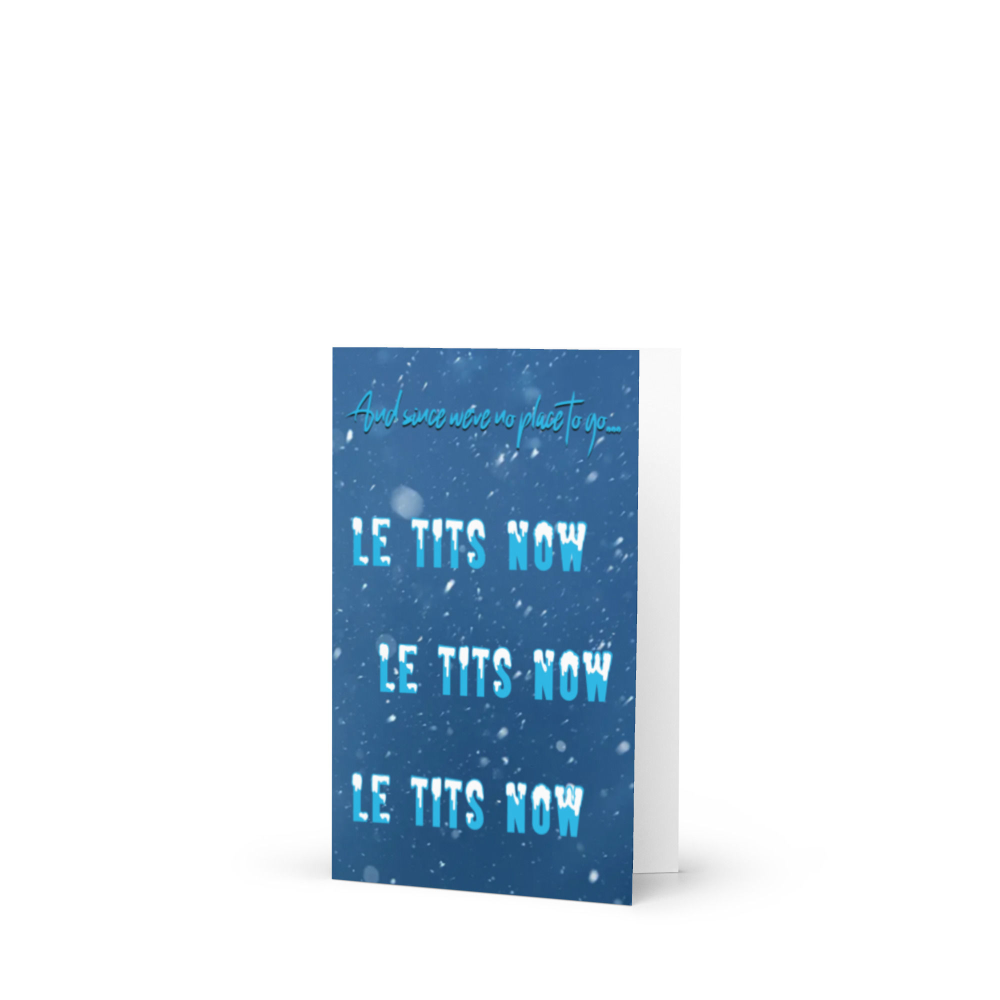 Let It Snow - Greeting Card (Blank Inside)