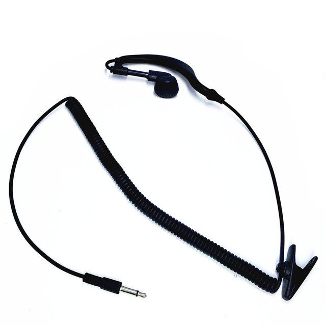 Thumbnail: 3.5MM Single Ear Hook Wired Headset for Walkie-Talkies