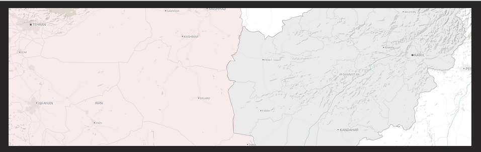 Border area satellite view