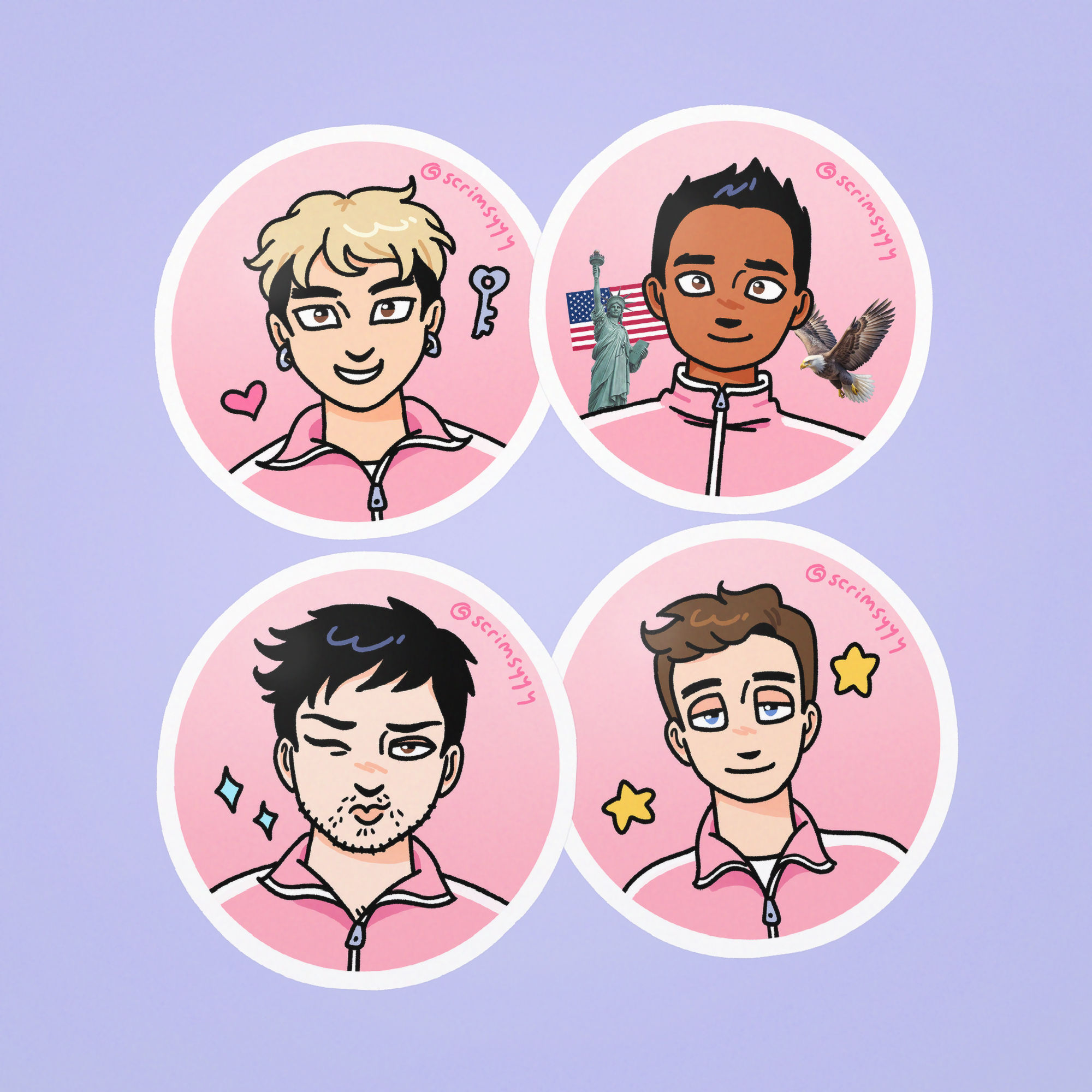 Boy Band Stickers