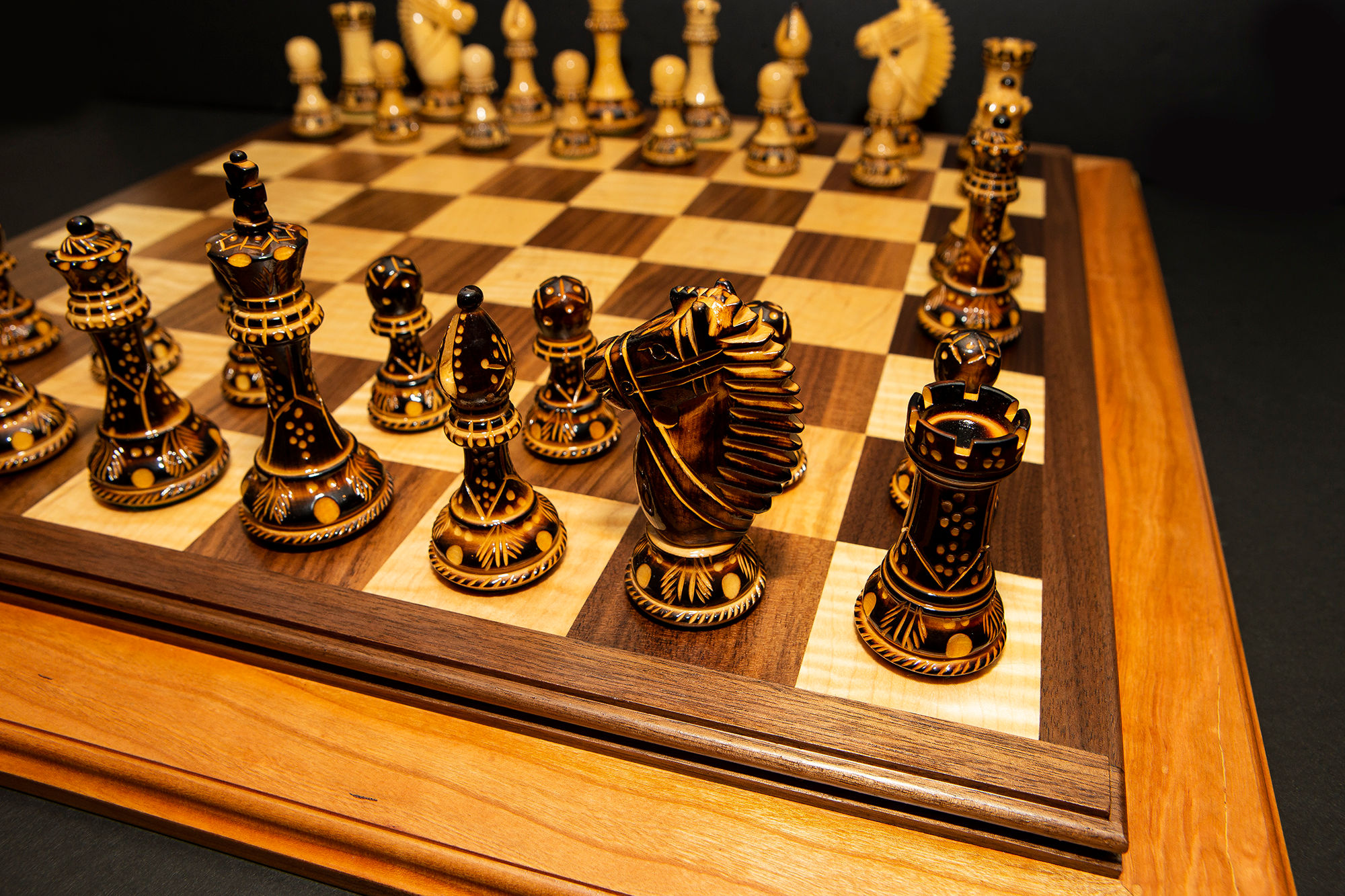 Burnt Chess Players Dark Team