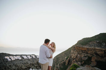 Kate Maclean Photography Couple Engagement Proposal Robberg Nature Reserve