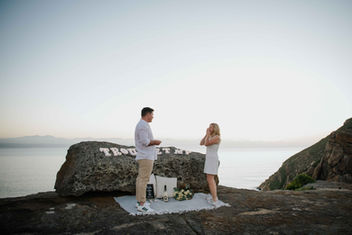 Kate Maclean Photography Couple Engagement Proposal Robberg Nature Reserve