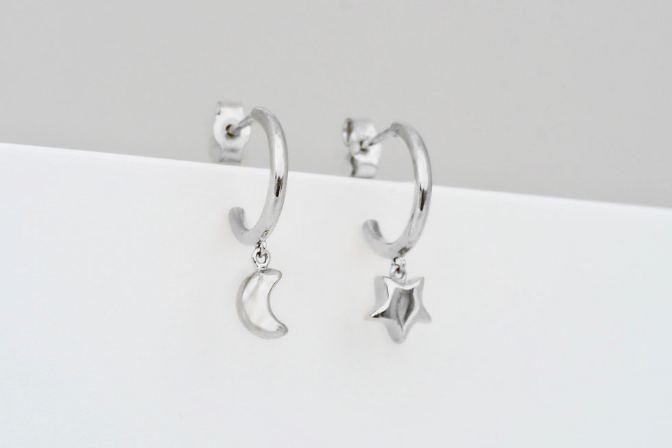 Thumbnail: Astro Charm Hoop Earrings