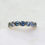 Thumbnail: Teal Sapphire Half Eternity Ring