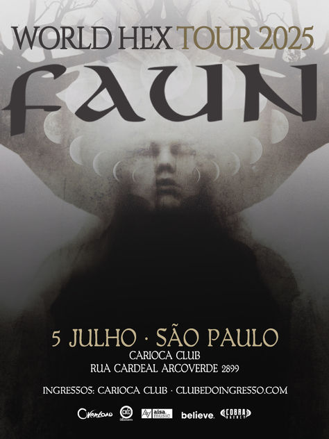 Faun: World Hex Tour passa por São Paulo no dia 5 de julho, no Carioca Club