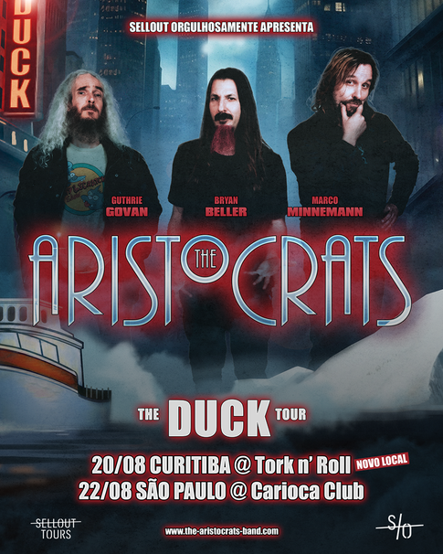 Supergrupo The Aristocrats faz dois shows no Brasil com a nova turnê do álbum Duck