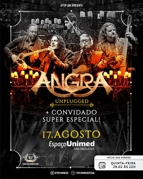 Angra confirma apresentação acústica histórica no Espaço Unimed em São Paulo