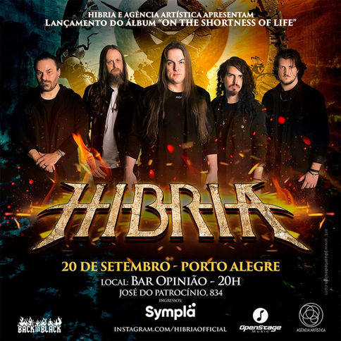 HIBRIA anuncia show de lançamento de novo álbum “On the Shortness of Life” em Porto Alegre no Bar Opinião dia 20 de setembro