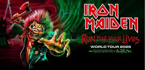 Iron Maiden anuncia show em Curitiba da turnê "RUN FOR YOUR LIVES WORLD TOUR"