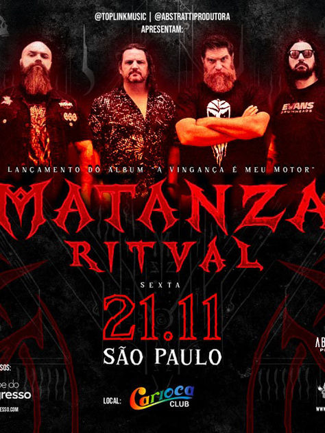 Matanza Ritual confirma shows em São Paulo e Santo André em novembro