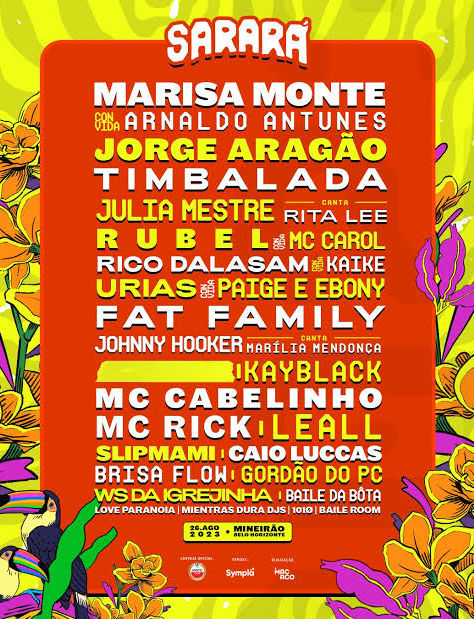 Festival Sarará 2023 revela line-up completo; confira