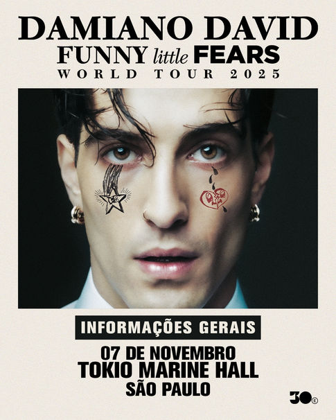 Damiano David faz show com ingressos esgotados no Tokio Marine Hall