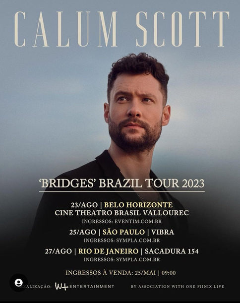 Calum Scott - Bridges World Tour 2023 no Brasil