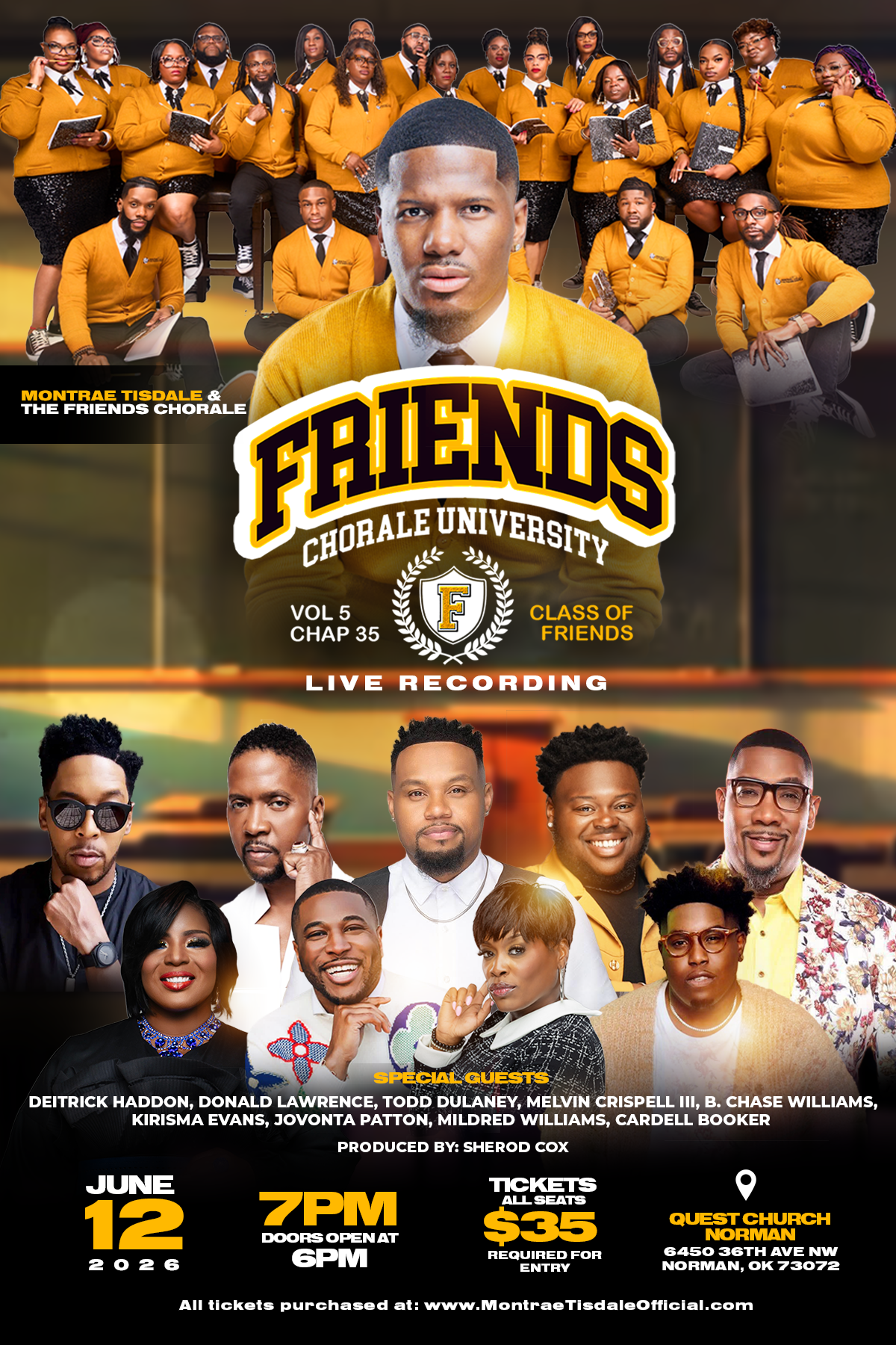 Montrae Rondrell Montrae Tisdale and The Friends Chorale Friends Chorale University ...