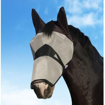 KM Elite Fly Mask with Ears & Nose - Comfort Fit Elastic Insert