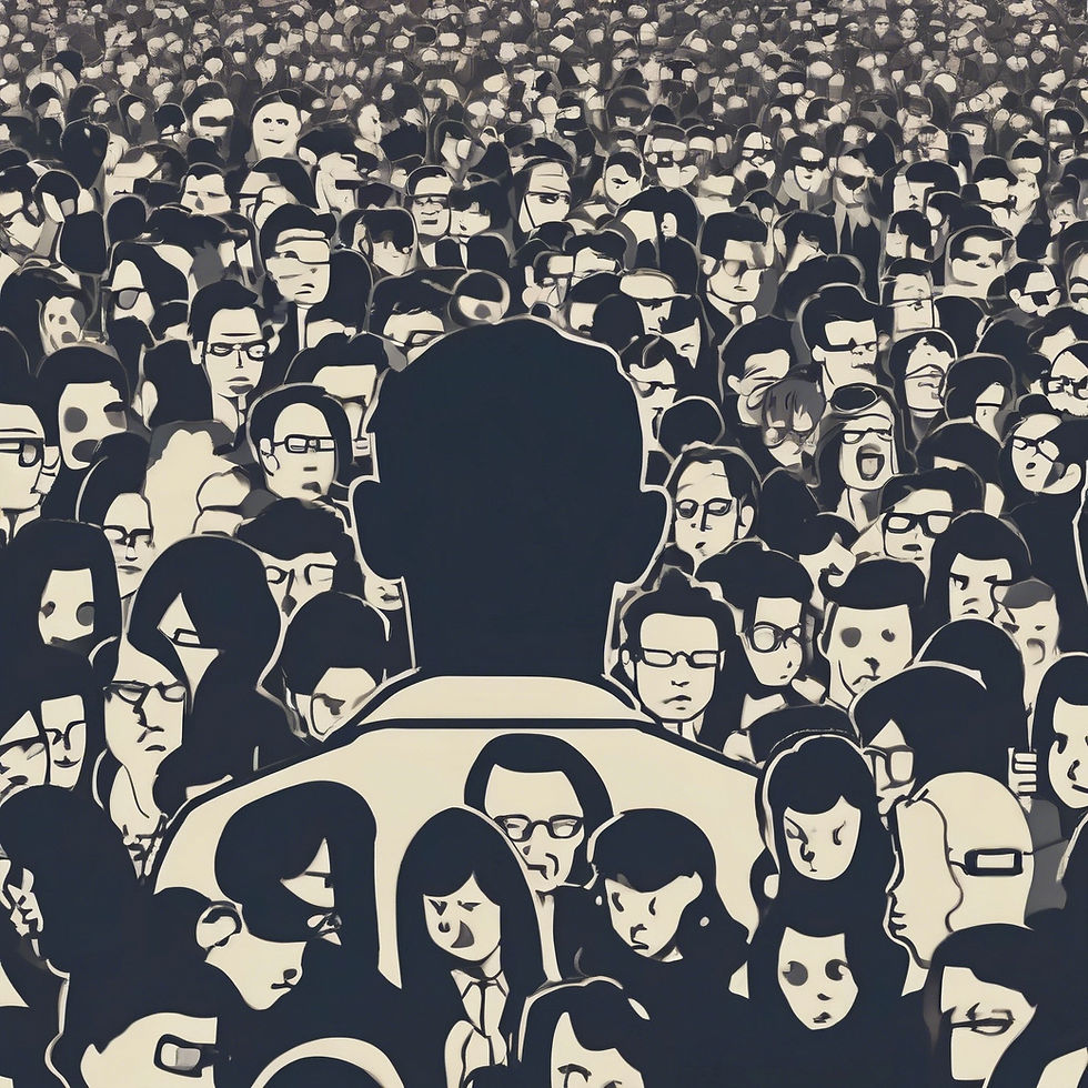 mentally focus through the noise, in a crowd of people.jpg