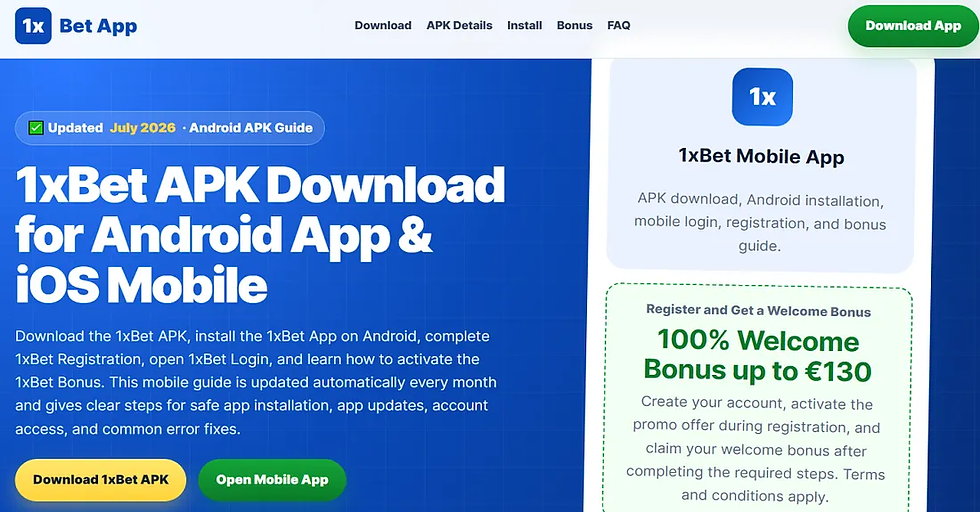 1xBet APK Bahrain 2026 – Download the Official Android App