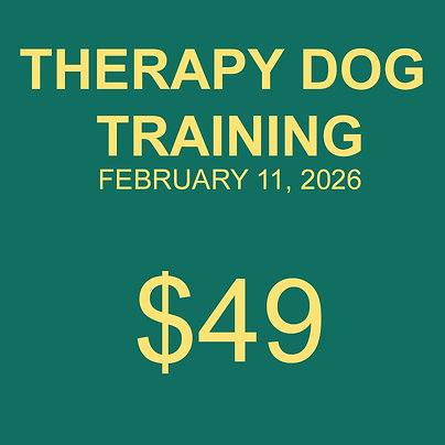 Therapy Dog Training
