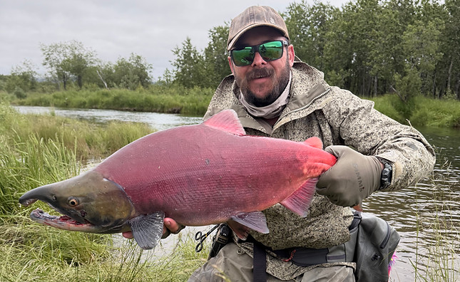 Alaska sockeye salmon on a DIY Alaska fishing adventure