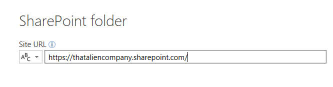 SharePoint URL