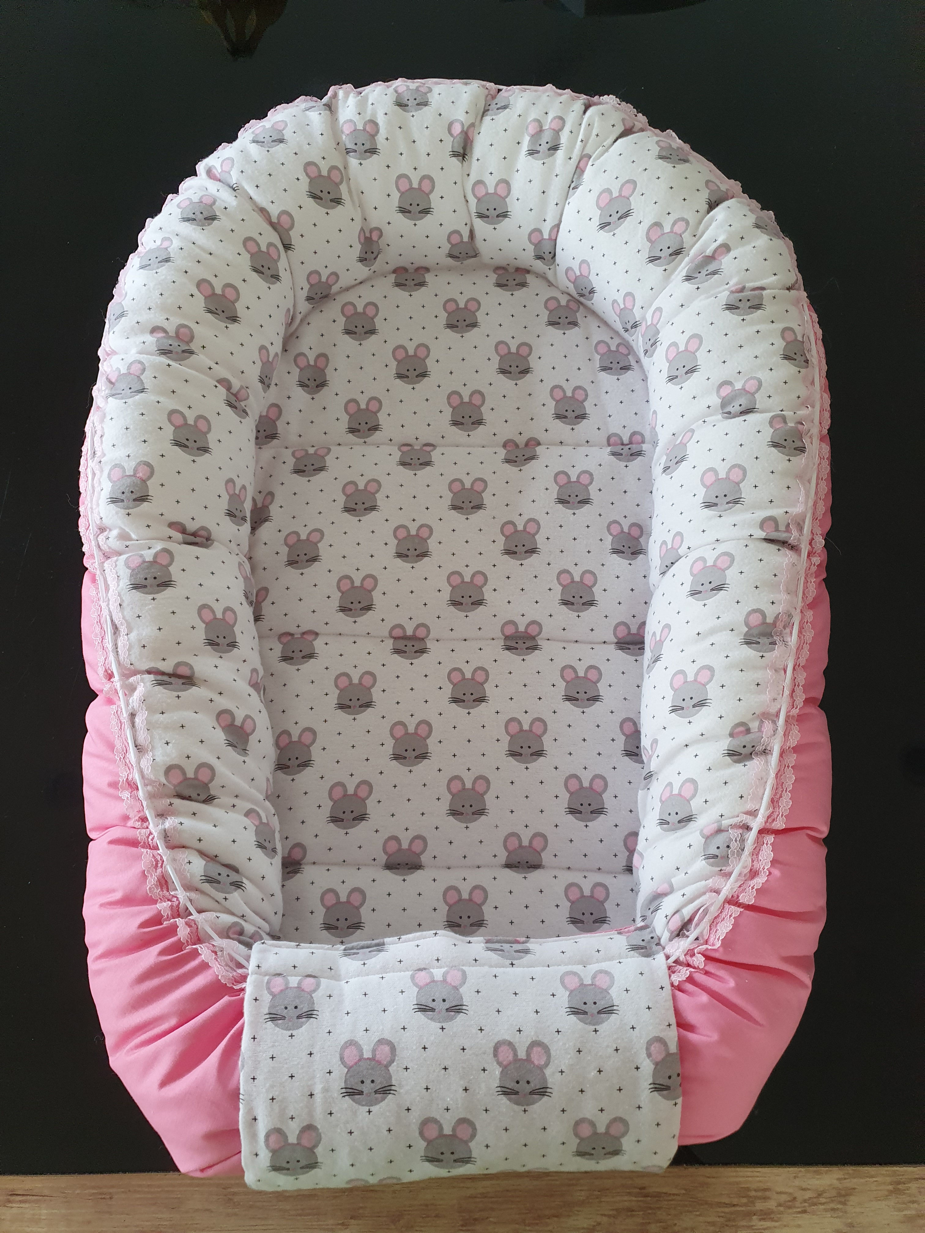 Baby nest bed reversible summer/winter Mouse