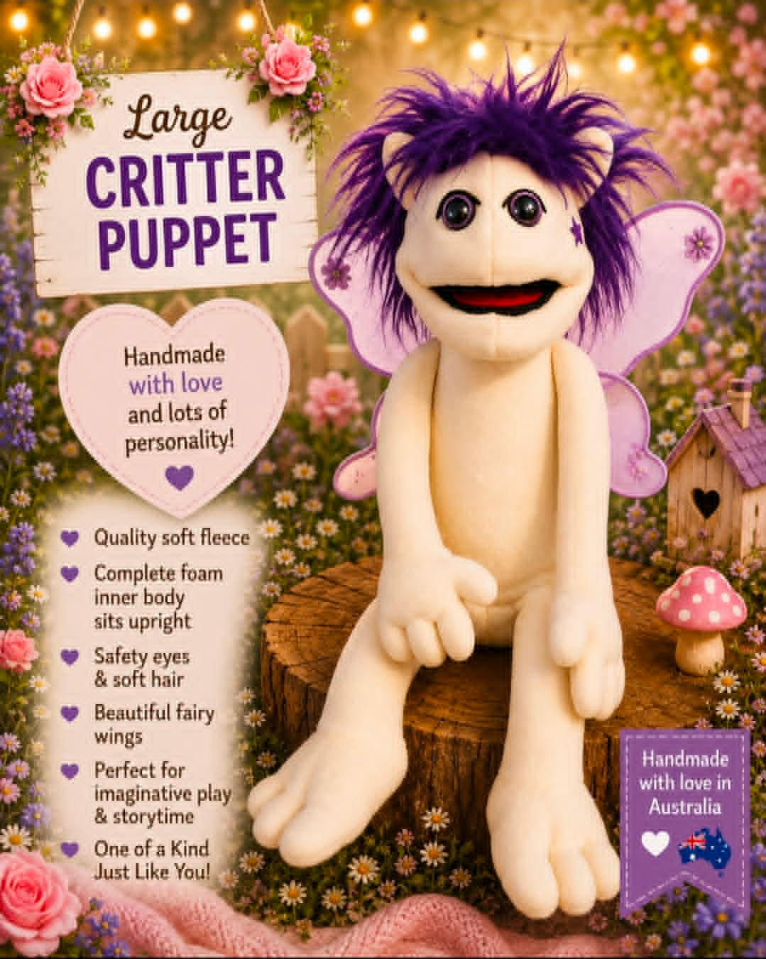 Large Fairy Critter Puppet