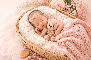 Handmade baby nest by Keyta Bear Designs