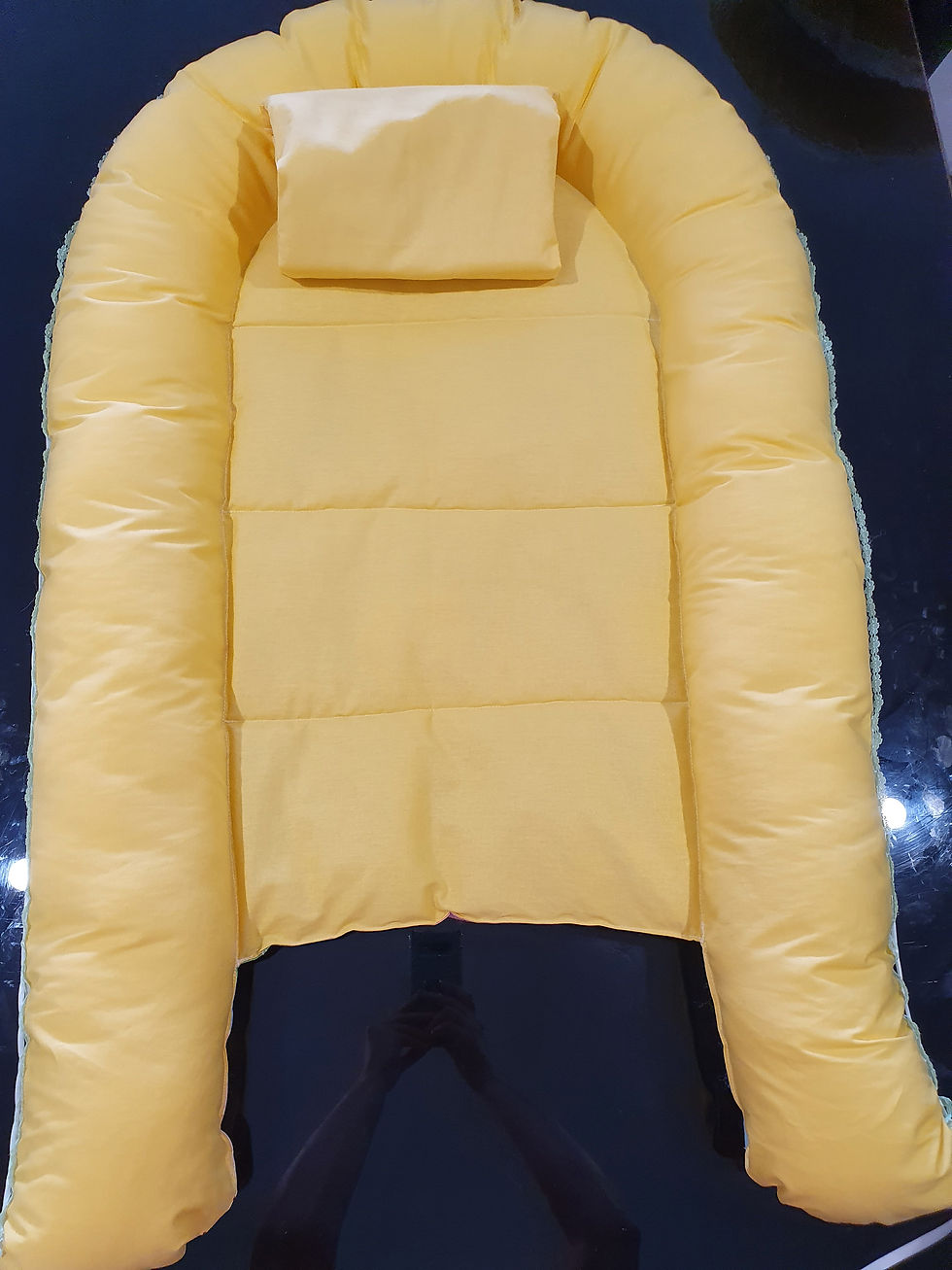 Thumbnail: Baby nest bed reversible Nursery Barnyard Animals