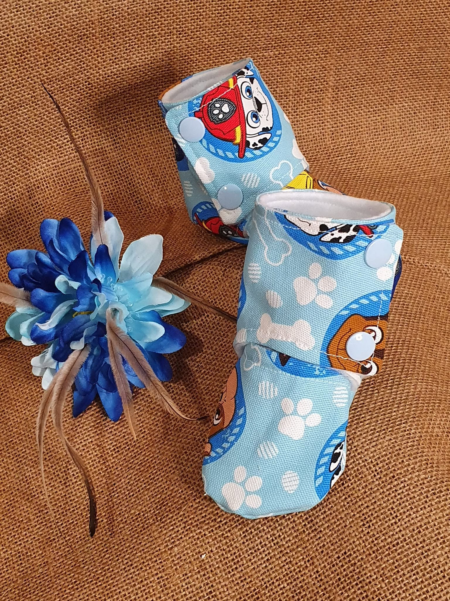 Paw Patrol Stay On Baby Booties Size 6-9 months