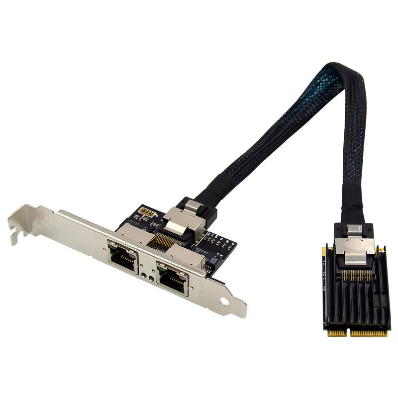 縮圖：Open Smart 2 Port Intel I350-T2 1GbE Mini PCIe Ethernet Kart - OPS7242NT