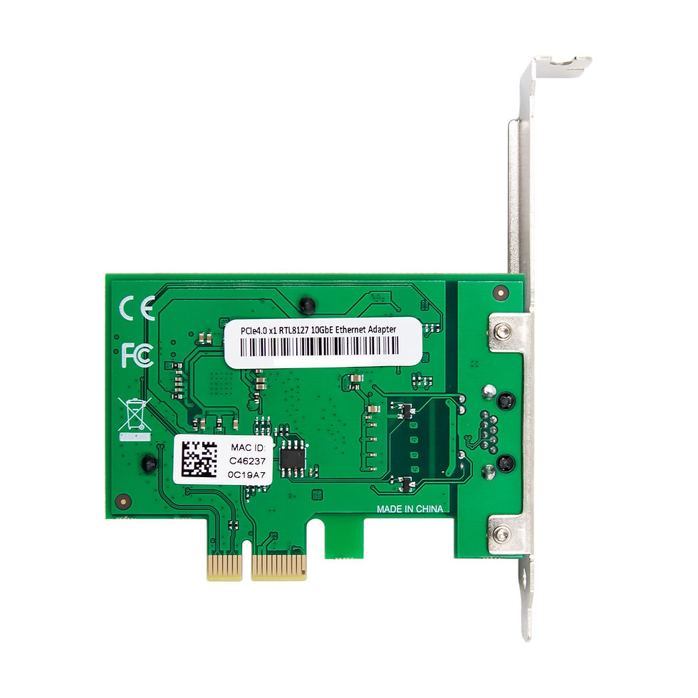 Miniaturbild: Realtek RTL8127AT 1 Port 10GbE PCIe 4.0 X1 Ethernet Kart - OPS7533RTL