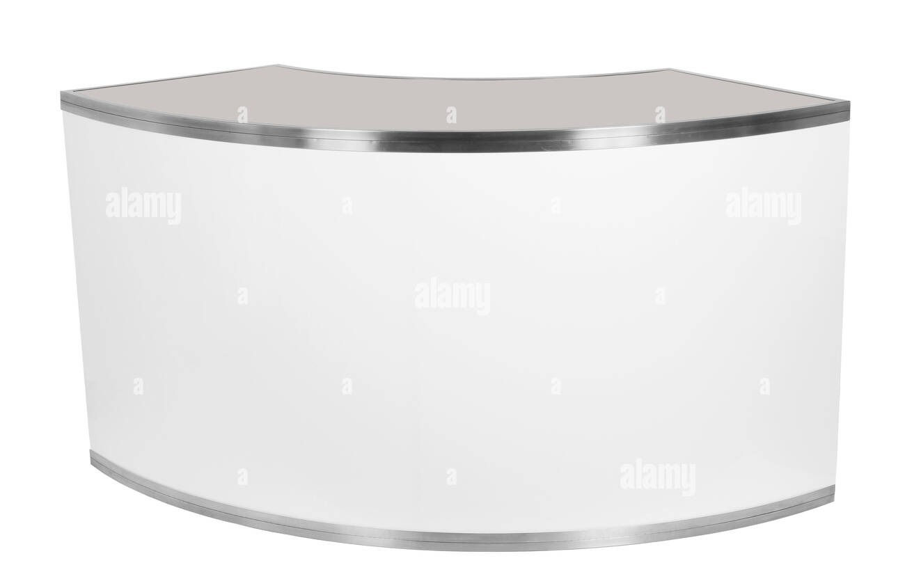 BAR CURVO BLANCO CON PLATEADO