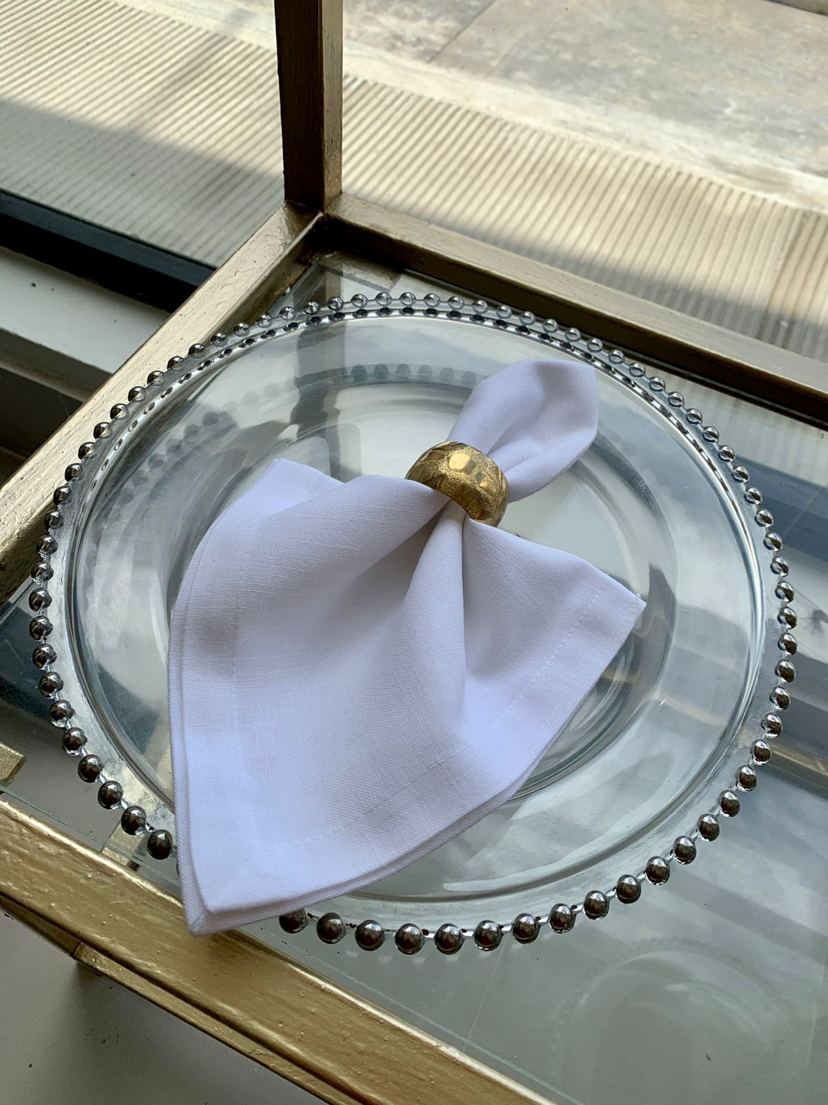 SERVILLETA EN HILO BLANCA