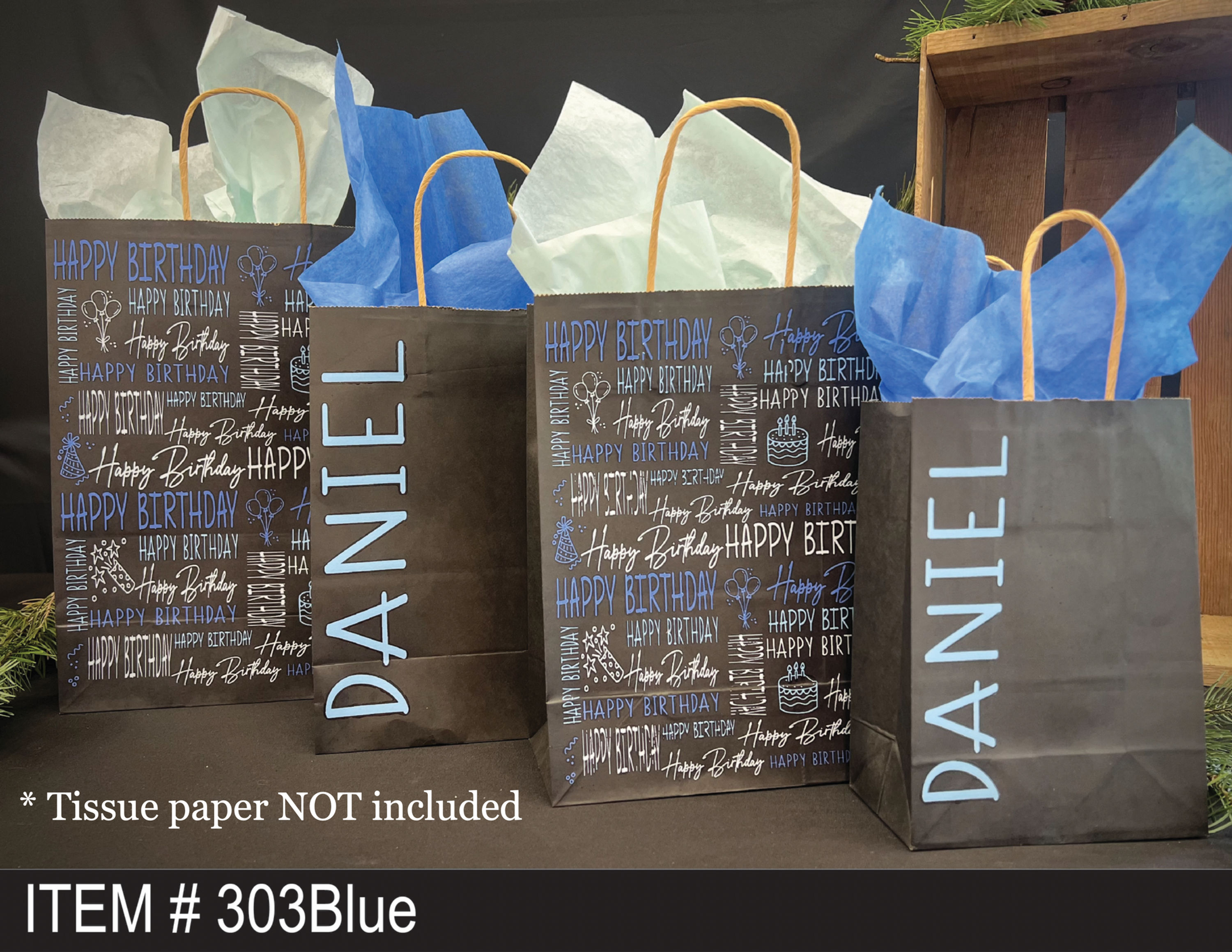 Gift Bags- Birthday Blue