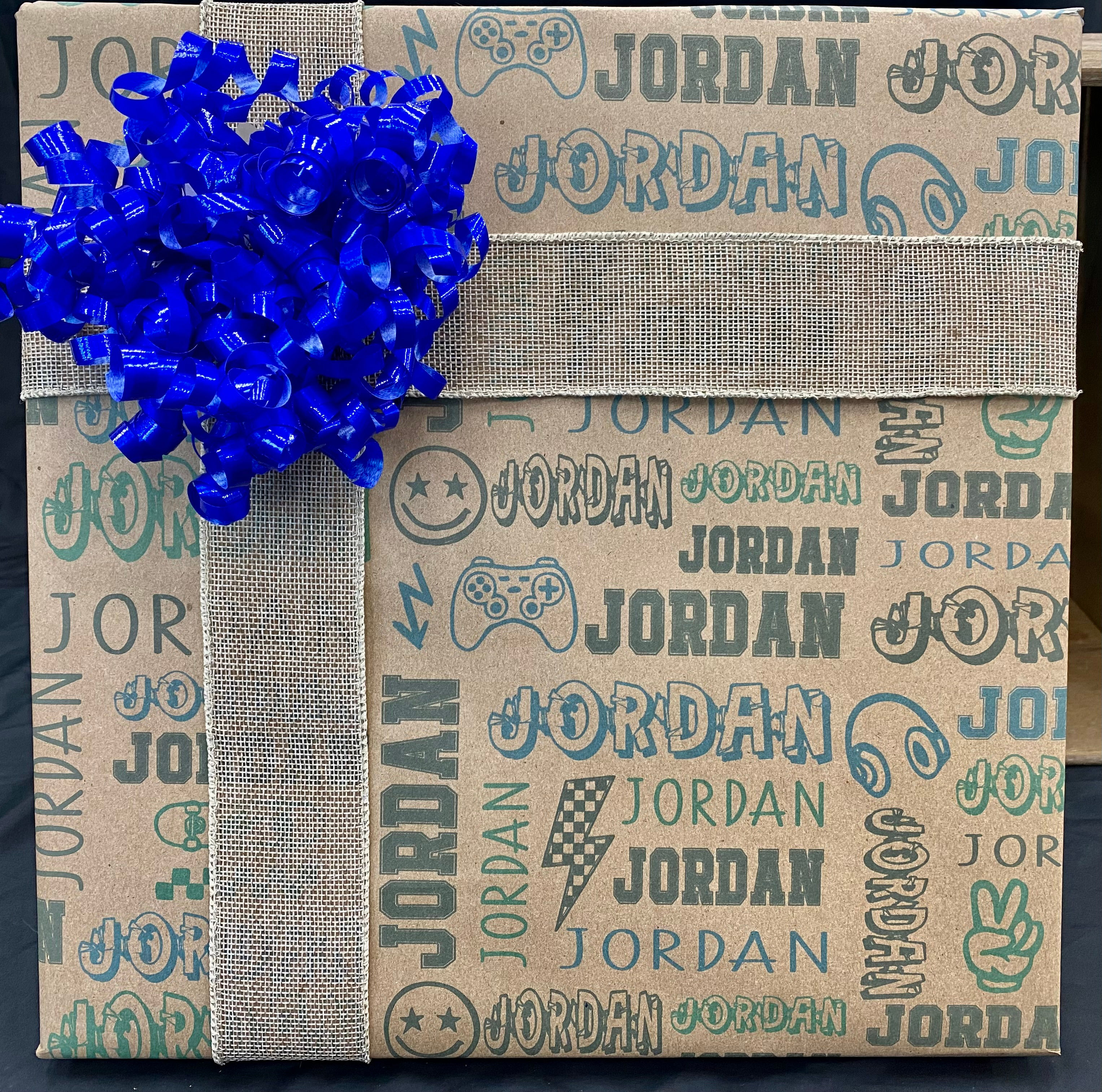 Custom Gift Wrap-Teen-Teal/Blue