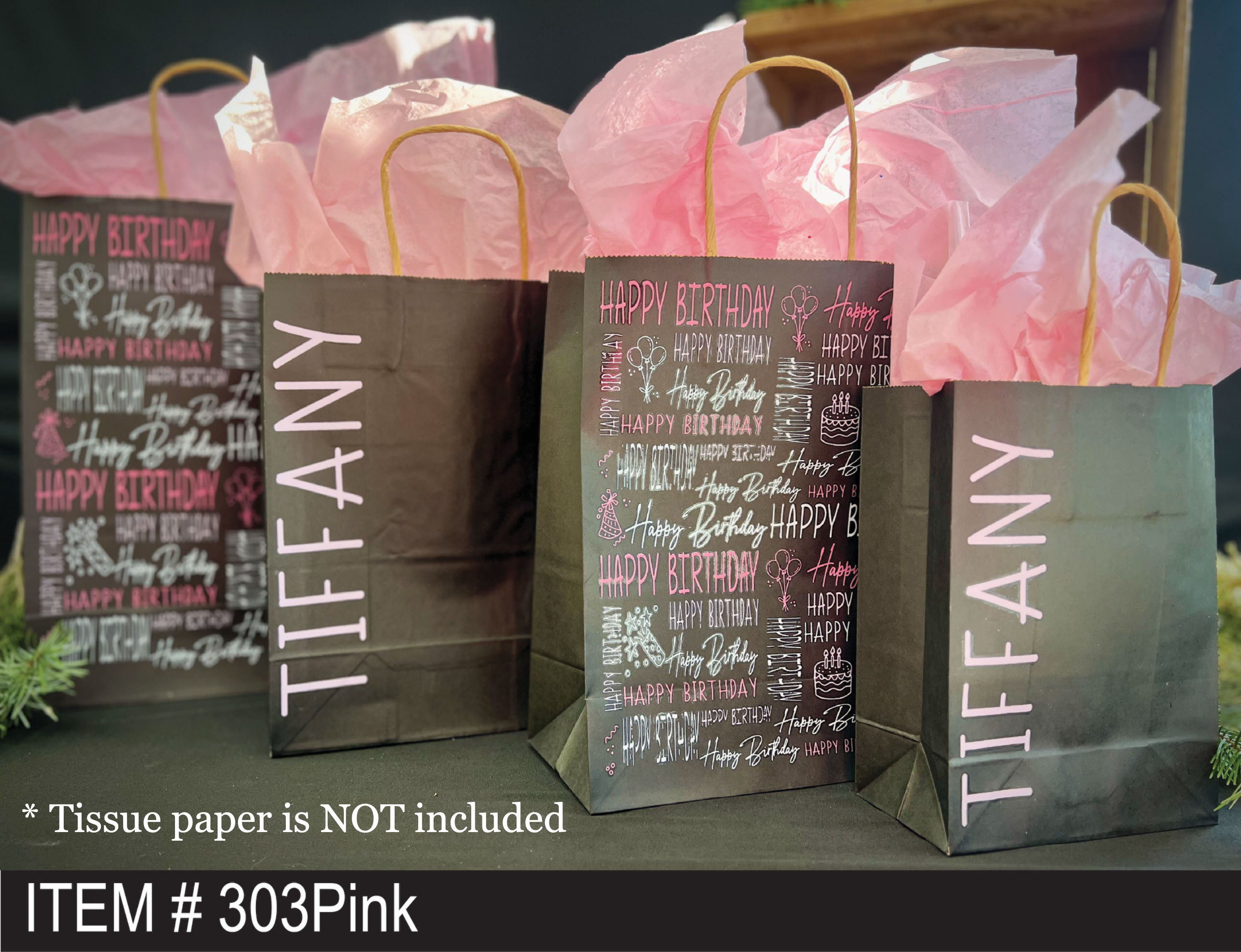 Gift Bags- Birthday Pink