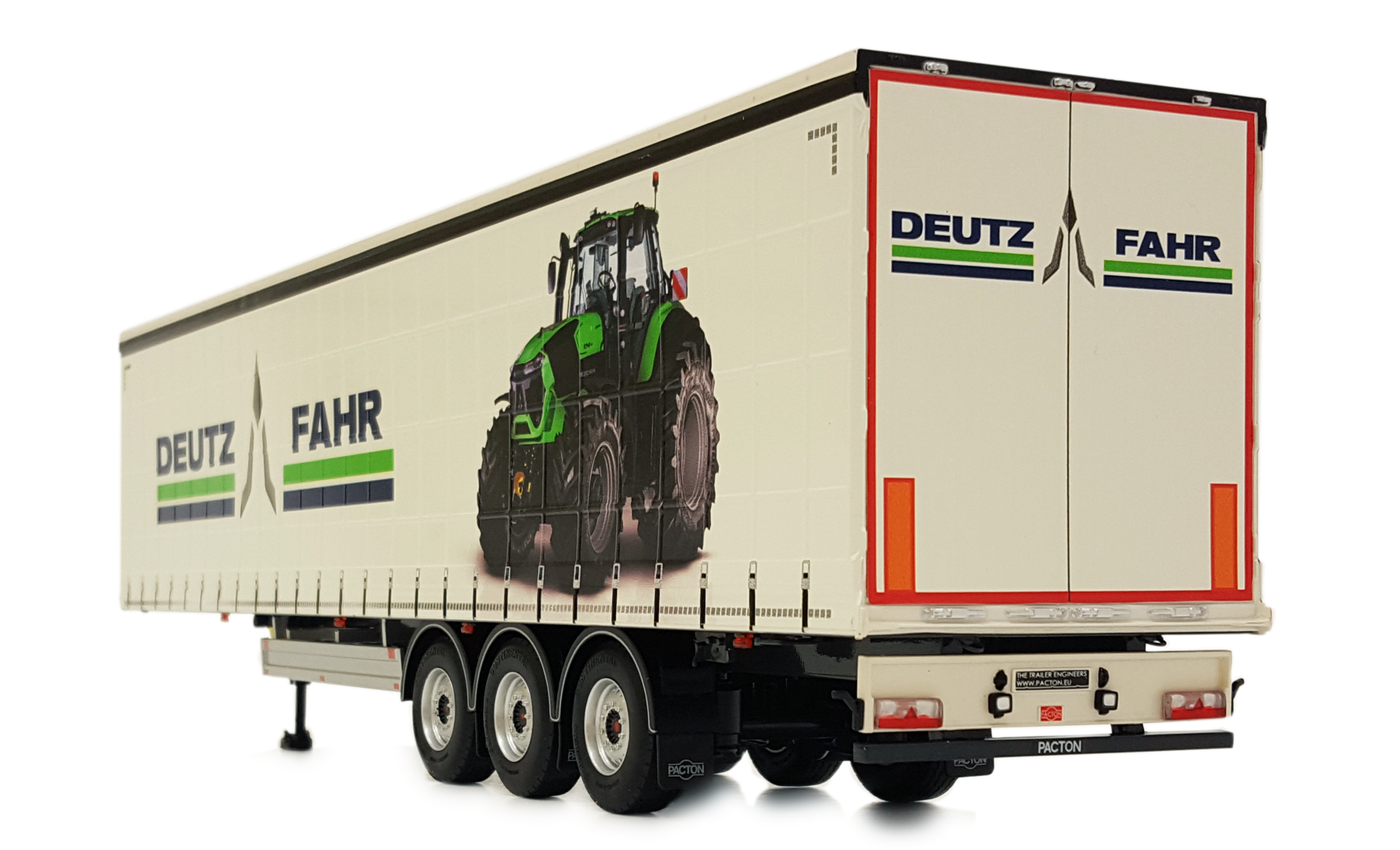 Pacton curtainsider trailer Deutz design