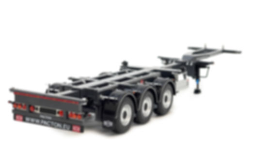 Pacton extendable sea freight container chassis