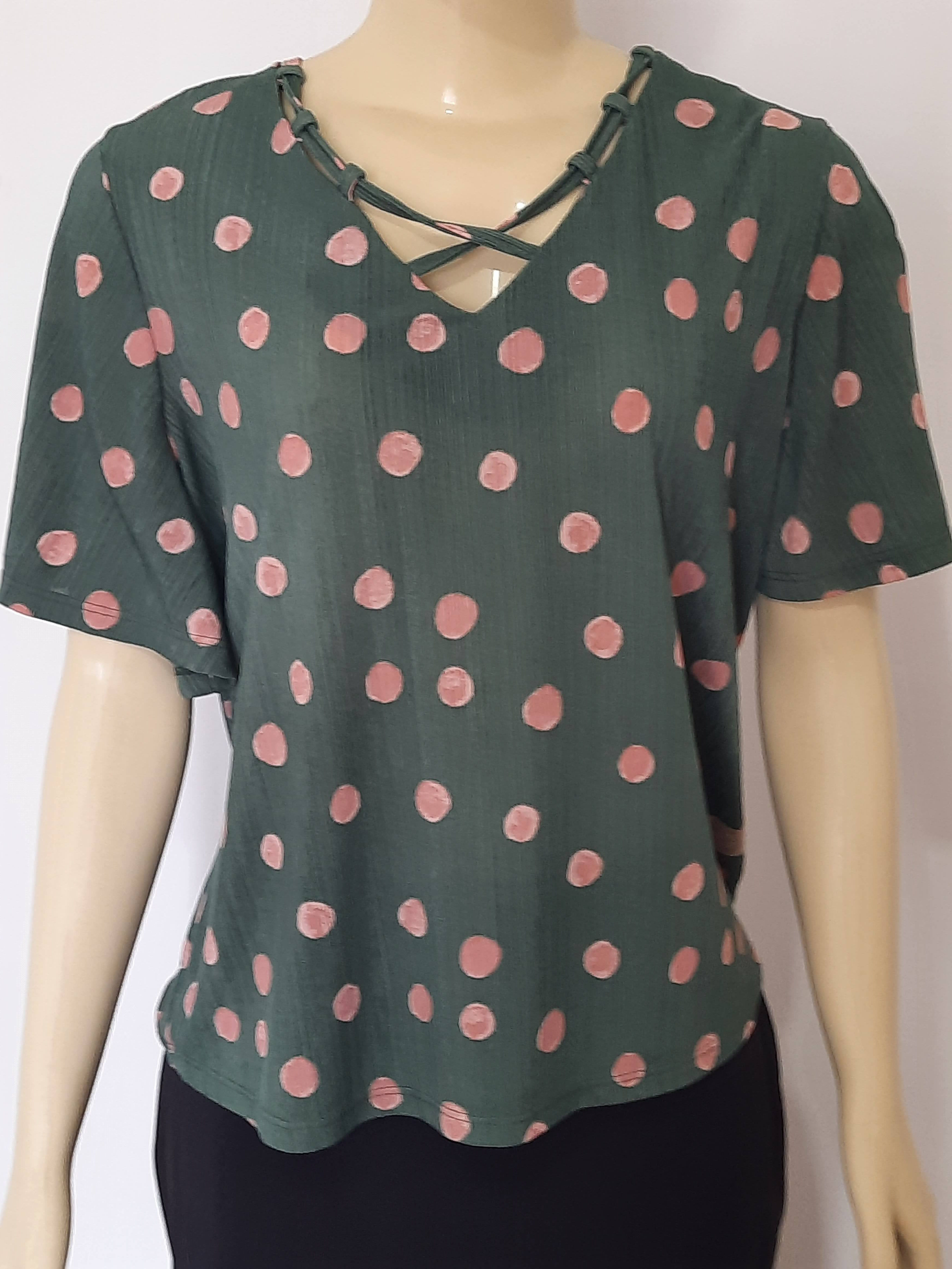 Blusa c/ Bolinhas- Tam  G