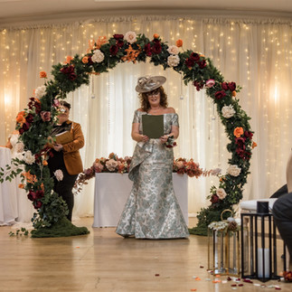 Halloween wedding at The Dunadry Hotel in County Antrim