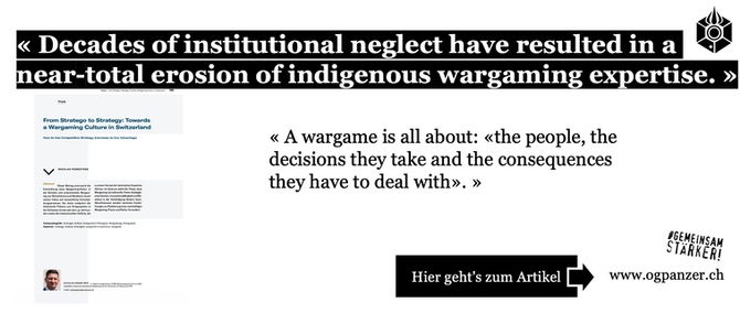From Stratego to Strategy: Towards a Wargaming Culture in Switzerland