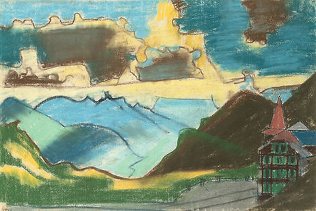 Hotel Klausen-Passhöhe von August Babberger 1935