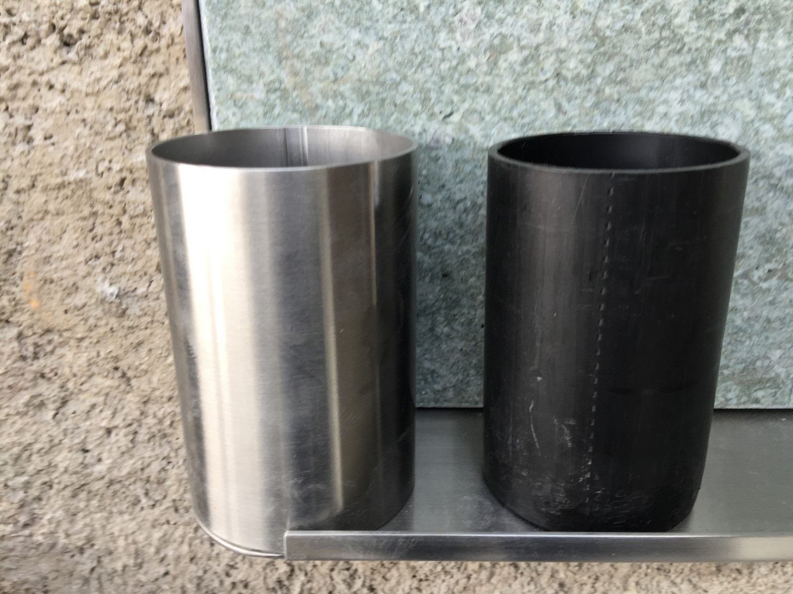 Vase in Chromstahl