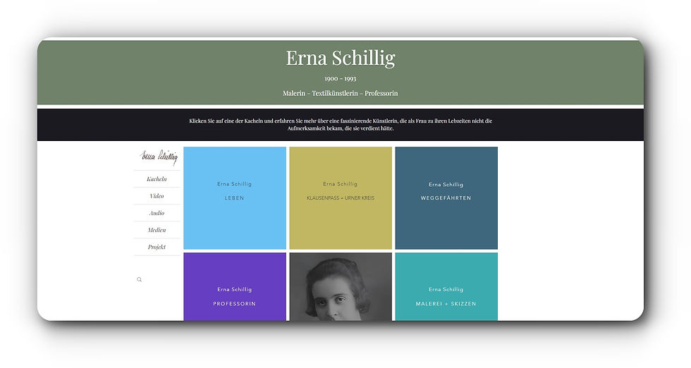 Erna Schillig Malerin Textilkünstlerin Professorin Homepage